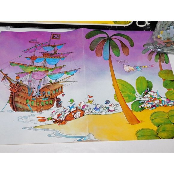 VTG 1974 HEYE Mordillo jigsaw puzzle 1000 pcs L'Amour Dangereux COMPLETE - Picture 2 of 7